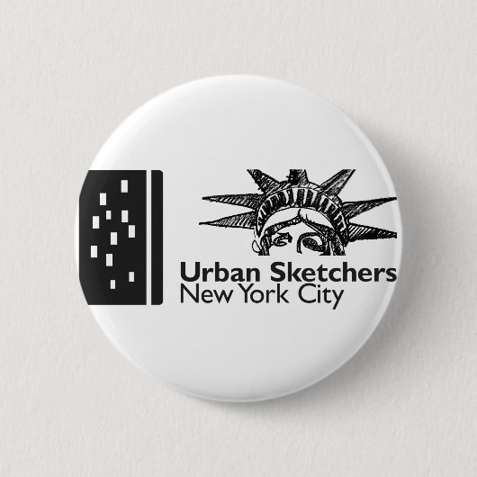 Schaltfläche für städtische NYC-Sketcher Button (Vorderseite)