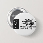 Schaltfläche für städtische NYC-Sketcher Button (Vorne & Hinten)