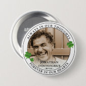 Schaltfläche für stilvolles Kleeblatt-Foto und Mem Button (Vorne & Hinten)