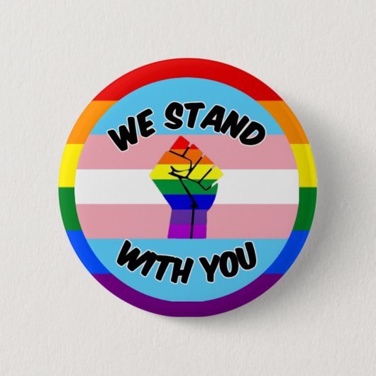 Schaltfläche für Transgender-Unterstützung Button (Vorderseite)