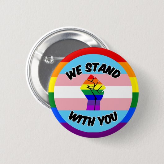 Schaltfläche für Transgender-Unterstützung Button (Vorne & Hinten)