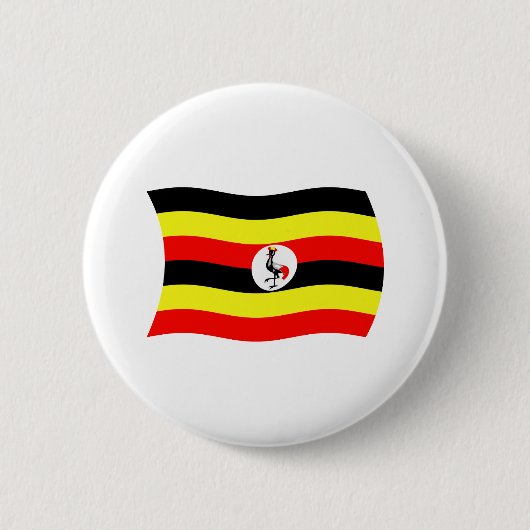 Schaltfläche für Uganda-Flagge Button (Vorderseite)