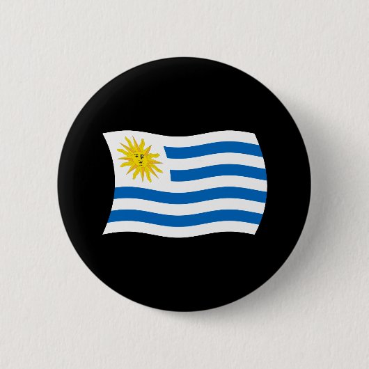 Schaltfläche für Uruguay-Flagge Button (Vorderseite)