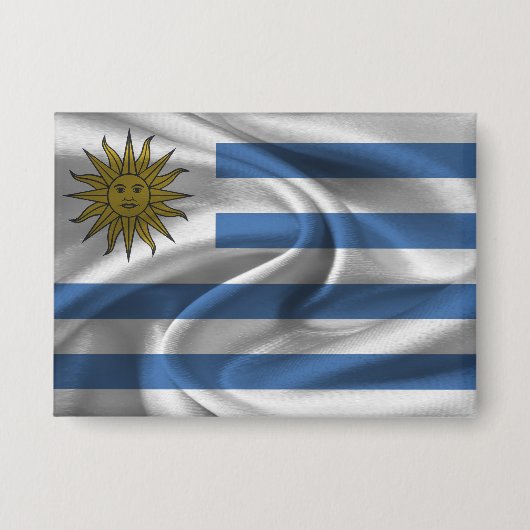 Schaltfläche für Uruguay-Flagge Button (Vorderseite)