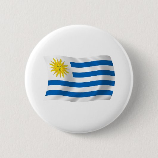 Schaltfläche für Uruguay-Flagge Button (Vorderseite)