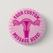 Schaltfläche für Uterus Grafik + Benutzerdefiniert Button (Vorderseite)