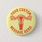 Schaltfläche für Uterus Grafik + Benutzerdefiniert Button (Vorderseite)