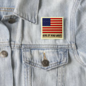 Schaltfläche für Vintage amerikanische Flagge Button (Beispiel)