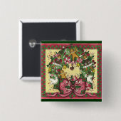 Schaltfläche für Weihnachtsgingerbrot Button (Vorne & Hinten)