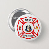 Schaltfläche "Future Firefighter Baby" Button (Vorne & Hinten)