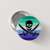 Schaltfläche "Gay Male Pirate Priate" Button (Vorne & Hinten)