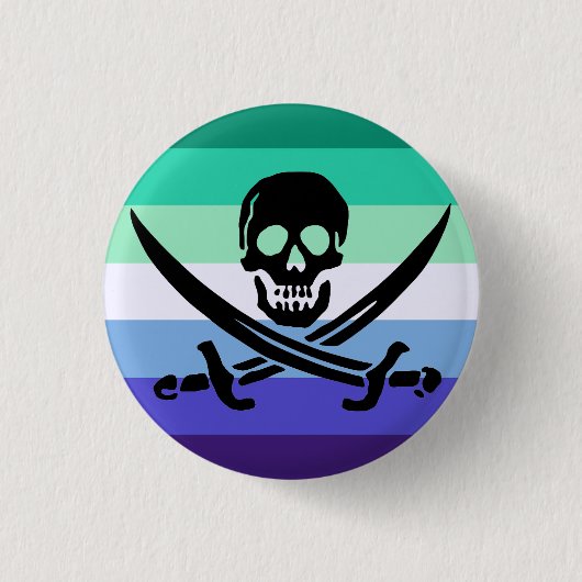Schaltfläche "Gay Male Pirate Priate" Button (Vorderseite)