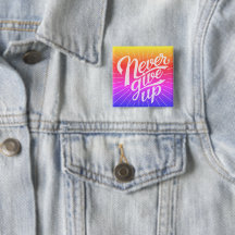 Schaltfläche "Geben Sie nie auf