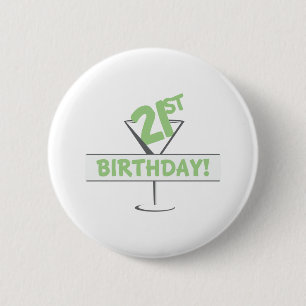 Schaltfläche Geburtstag 21 Button
