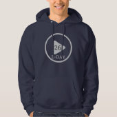 Schaltfläche Geburtstag Hoodie (Vorderseite)