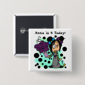 Schaltfläche "Geburtstag von Skelekinz" Button (Vorne & Hinten)