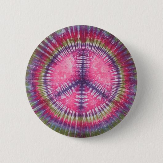 Schaltfläche "Gefärbte Krawatte für lila rosa Frie Button (Vorderseite)