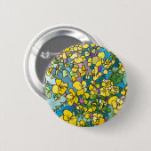 Schaltfläche Gelbe Blumen Button (Vorne & Hinten)