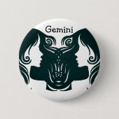 Schaltfläche "Gemini Horoscope Zodiac" Button (Vorderseite)