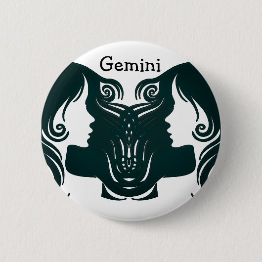 Schaltfläche "Gemini Horoscope Zodiac" Button (Vorderseite)