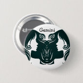 Schaltfläche "Gemini Horoscope Zodiac" Button (Vorne & Hinten)