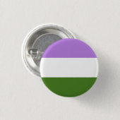 Schaltfläche "Genderqueer Flag LGBT" Button (Vorne & Hinten)