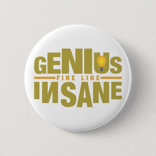 Schaltfläche "GENIUS VS INSANE" Button (Vorderseite)