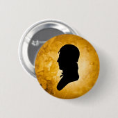 Schaltfläche "Gentleman Silhouette on Gold" Button (Vorne & Hinten)