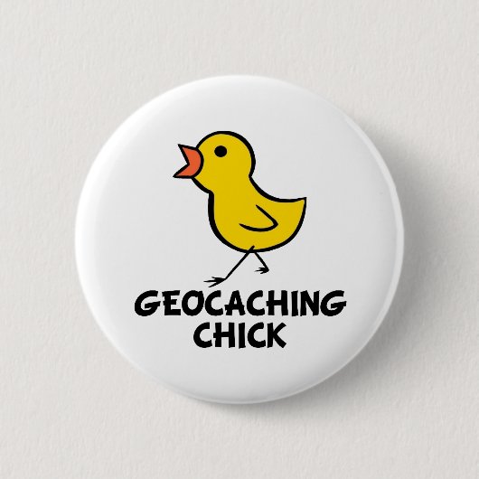 Schaltfläche Geocaching Chick Button (Vorderseite)