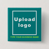 Schaltfläche "Geschäftsname" und "Aquamarines Logo Button (Vorderseite)