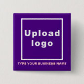 Schaltfläche "Geschäftsname" und "Lila Logo" Button (Vorderseite)