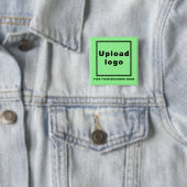 Schaltfläche "Geschäftsname" und "Logo" auf dem gr Button (Beispiel)