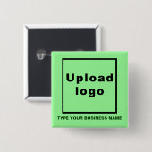 Schaltfläche "Geschäftsname" und "Logo" auf dem gr Button (Vorne & Hinten)