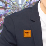 Schaltfläche "Geschäftsname" und "Logo" Button<br><div class="desc">Square-Taste, die Sie anpassen können, um Ihren Firmennamen und Ihr Logo. Sie können diesen Knopf als einheitliches Zubehör Ihrer Mitarbeiter verwenden. Sie können es auch als Verpackungszubehör verwenden. Sie können es auch in Ihr Marketing aufnehmen, um Ihr Unternehmen zu werben oder Ihren Namen für Ihre Kunden zu fördern. Schaltfläche, die...</div>