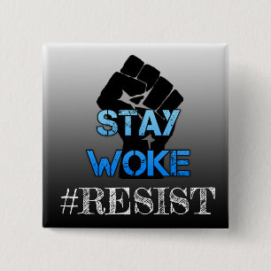 Schaltfläche "Geweckt Fist Text Slang" bleibe Button