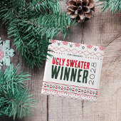 Schaltfläche "Gewinner des Ugg Sweater Contest" Button