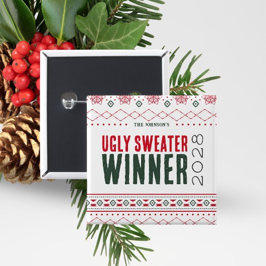 Schaltfläche "Gewinner des Ugg Sweater Contest" Button