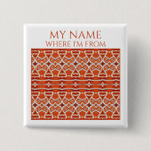 Schaltfläche "GINGERBREAD Square Name Tag" Button (Vorderseite)