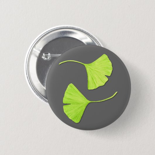 Schaltfläche "Ginkgo-Blätter" Button (Vorne & Hinten)