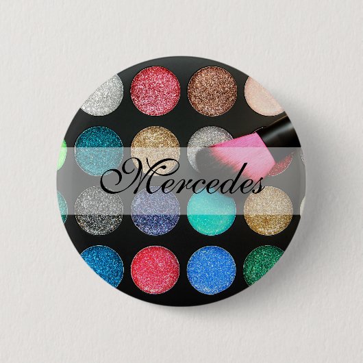 Schaltfläche Glitzer Makeup Button (Vorderseite)