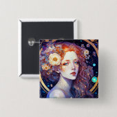 Schaltfläche "Goddess Fantasy Art" Button (Vorne & Hinten)