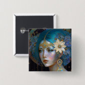 Schaltfläche "Goddess Fantasy Art" Button (Vorne & Hinten)