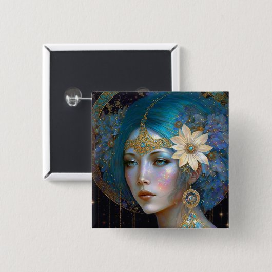 Schaltfläche "Goddess Fantasy Art" Button (Vorne & Hinten)