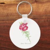 Schaltfläche "Godetia" Schlüsselanhänger (Vorderseite)