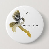 Schaltfläche "Gold and Silver Awareness Ribbon But Button (Vorderseite)