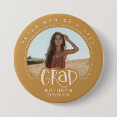 Schaltfläche "Gold Proud Mama 2025 Graduate Foto" Button (Vorderseite)
