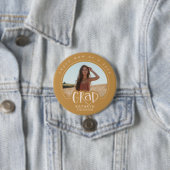 Schaltfläche "Gold Proud Mama 2025 Graduate Foto" Button (Beispiel)