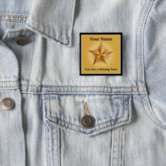 Schaltfläche "Gold Shining Star Custom" Button (Beispiel)