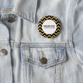 Schaltfläche "Gold Zickzack Glitzer Abschluss" Button (Beispiel)