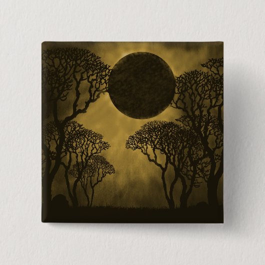 Schaltfläche Golden Dark Forest Eclipse Button (Vorderseite)